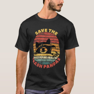 T-shirt Sauvez les ordures Pandas Raccoon Street Cats