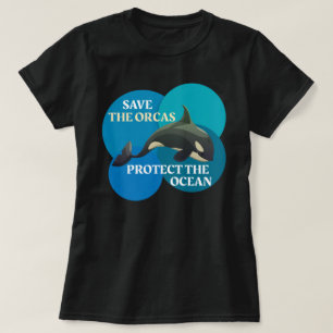 T-shirt Sauvez Les Orques Protégez Les Baleines De L'Océan