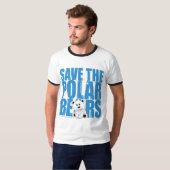 T-shirt Sauvez les ours blancs (Devant entier)