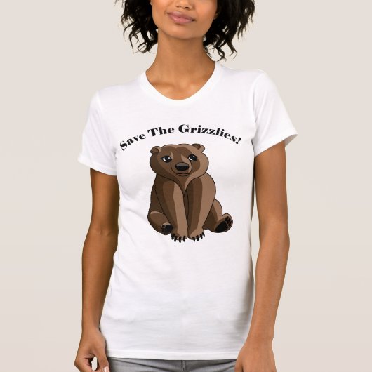 T-shirt Sauvez les ours gris ! (Devant)