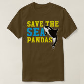 T-shirt Sauvez Les Pandas De Mer Drôle Mignonne Orca Tueur (Design devant)