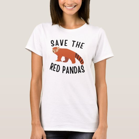 T-shirt Sauvez Les Pandas Rouges (Devant)