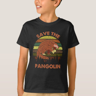 T-shirt Sauvez Les Pangolins Drôle Mignonne Animal Pangoli