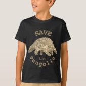 T-shirt Sauvez les pangolins Espèces en voie de disparitio (Devant)