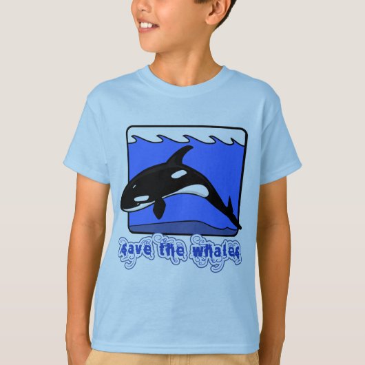 T-shirt Sauvez les produits d'orques de baleines (Devant)