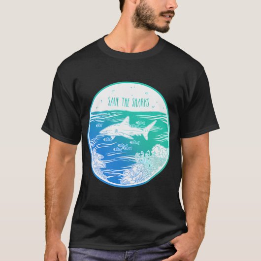 T-shirt Sauvez les requins ! (Devant)
