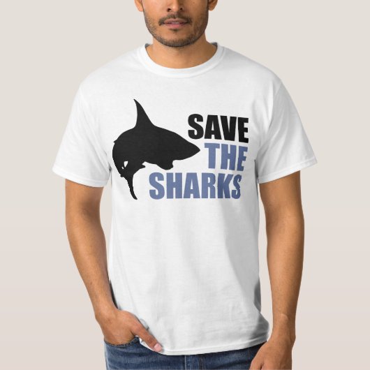 T-shirt Sauvez les requins, la chemise activiste Save the  (Devant)