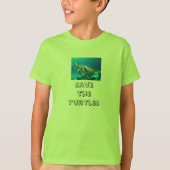 T-shirt Sauvez les tortues (Devant)