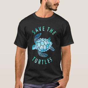 T-shirt Sauvez Les Tortues Tortues Mer Tortue Tee Océan Fa