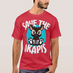 T-shirt Sauvez l'Okapis Okapi Animaux en voie de dispariti