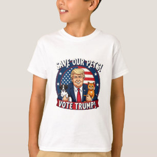 T-shirt Sauvez nos animaux de compagnie Votez Trump Pets F