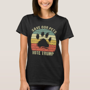 T-shirt Sauvez Nos Animaux Votez Pour Trump 2024 Trump Van
