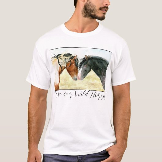T-shirt Sauvez nos Chevaux sauvages (Devant)