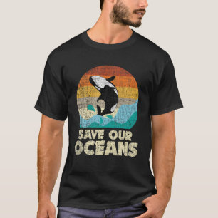 T-shirt Sauvez nos océans Orca Whale - Jour des terres