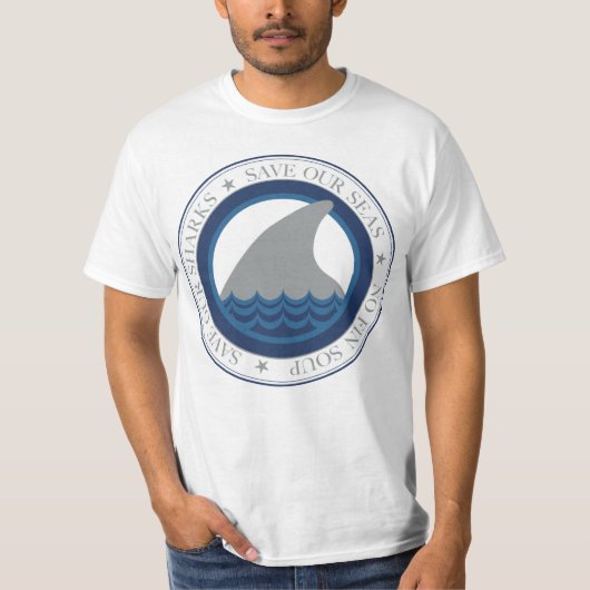 T-shirt sauvez nos requins (Devant)