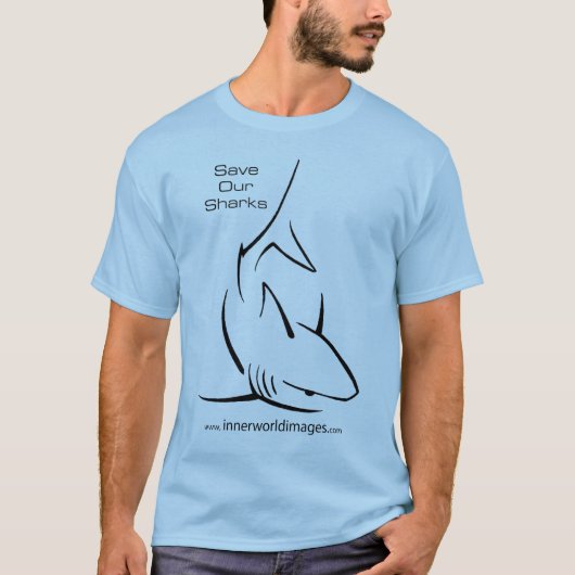 T-shirt Sauvez nos requins T (Devant)