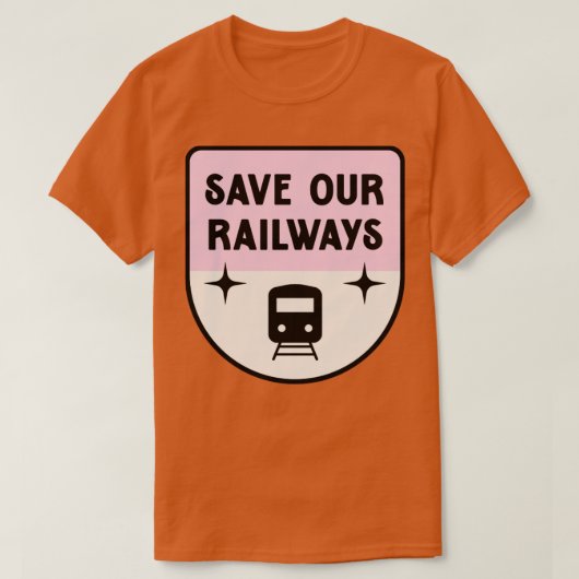 T-shirt Sauvez nos trains grève (Design devant)