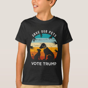 T-shirt Sauvez notre animal de compagnie Voter Trump 2024