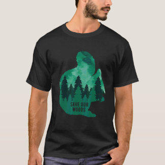 T-shirt Sauvez notre écureuil De l'environnement Protectio