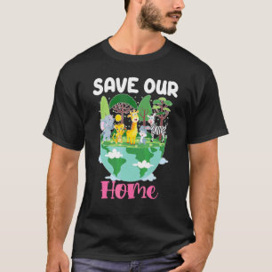 T-shirt Sauvez notre Jour des terres domestique Planète En