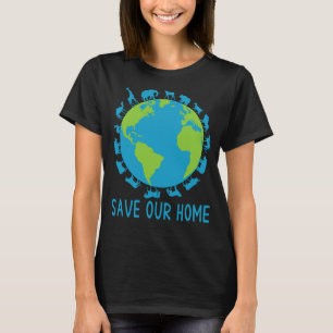 T-shirt Sauvez notre maison Animaux Conservation de la fau