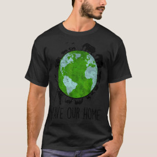 T-shirt Sauvez notre maison Animaux Jour des terres Planèt
