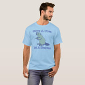 T-shirt Sauvez un arbre mangent un castor (Devant entier)