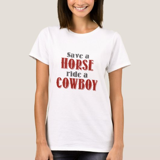 T-shirt Sauvez Un Cheval (Devant)