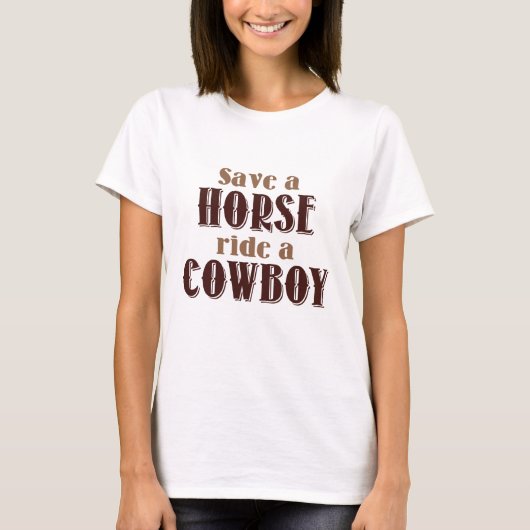 T-shirt Sauvez Un Cheval (Devant)