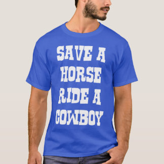 T-shirt Sauvez un cheval drôle