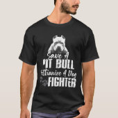T-shirt Sauvez Un Pitbulbe Euthanasiez Un Chien Fighter Pi (Devant)