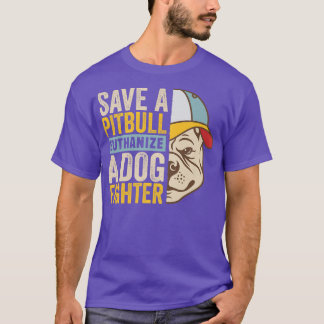 T-shirt Sauvez un Pitbull Euthanize un chien chasseur, Sec