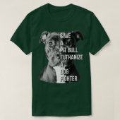 T-shirt Sauvez Un Taureau Pit Euthanasiez Un Pitbull De Co (Design devant)