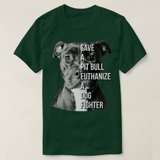 T-shirt Sauvez Un Taureau Pit Euthanasiez Un Pitbull De Co (Design devant)