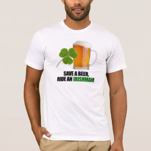 T-shirt Sauvez un tour de bière un Irlandais !