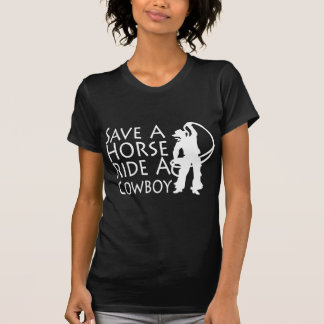 T-shirt Sauvez un tour de cheval un cowboy 2