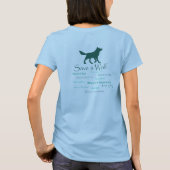 T-shirt Sauvez une pièce en t de femmes de loup (Dos)