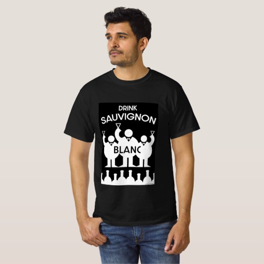 T-shirt Sauvignon Blanc Vin Drinker (Devant entier)