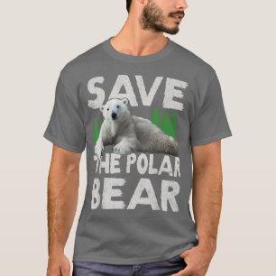 T-shirt Sauvons La Conception Des Ours Polaires Pour Le Ch