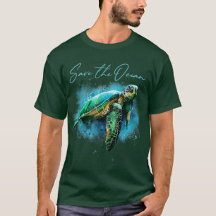 T-shirt Sauvons la sensibilisation De l'environnement de l