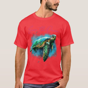 T-shirt Sauvons la sensibilisation De l'environnement de l