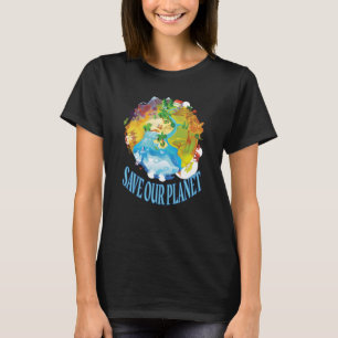 T-shirt Sauvons Notre Planète Océan Animal De Mer Dit