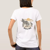 T-shirt Savanna Stride Zebra Family Tee (Dos)
