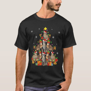 T-shirt Savannah Chat Arbre de Noël Funny Savannah Lover X