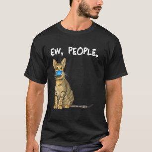 T-shirt Savannah Ew Personnes Chat Portant Un Masque Visag