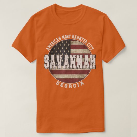 T-shirt Savannah Géorgie, Amérique Vintage (Design devant)