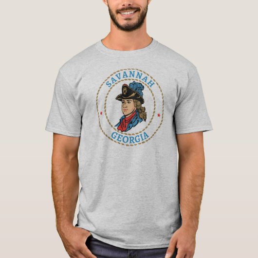 T-shirt Savannah Géorgie Coloniale (Devant)