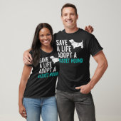 T-shirt Save a Life adopter un chien secourt basset hound (Unisexe)