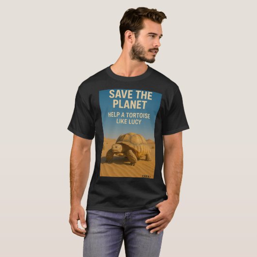 T-shirt Save a Tortoise (Devant entier)