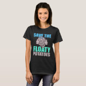 T-shirt Save All The Floaty Potatoes Animal Manatee (Devant entier)